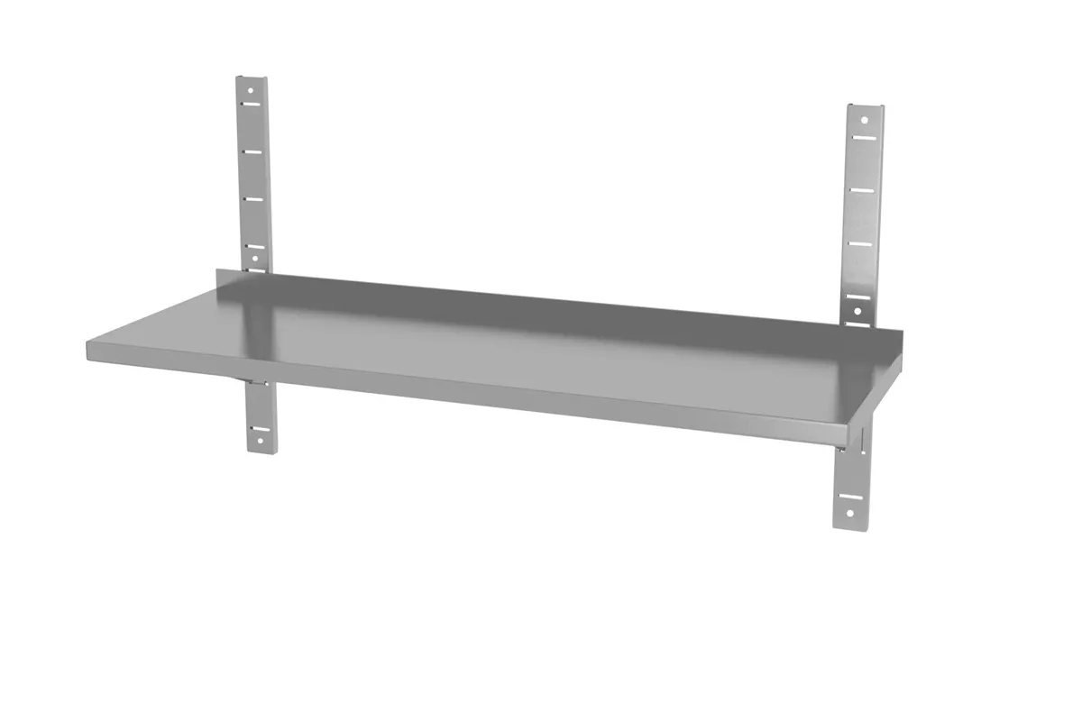 Półka wisząca regulowana, pojedyncza, z 2 konsolami, 1200x300x600mm Hendi 811795