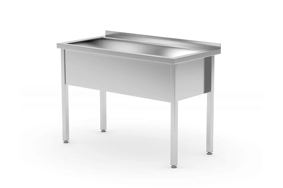Stół z basenem – spawany, jednokomorowy, Profi Line, 800x600x850mm Hendi 811825