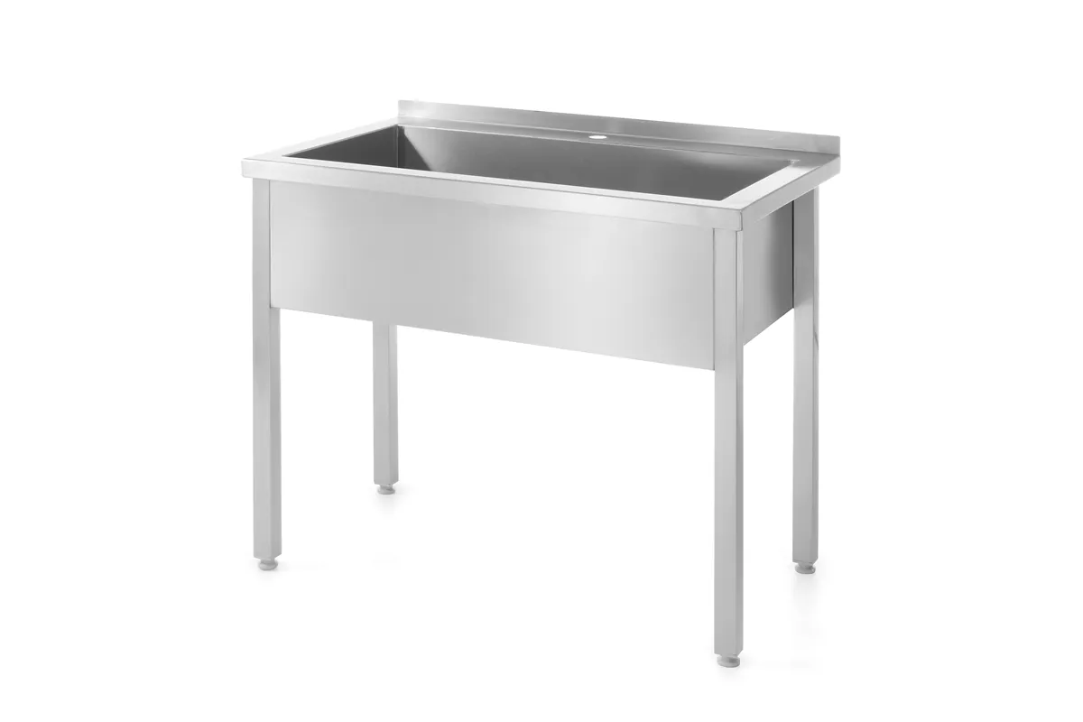 Stół z basenem – spawany, jednokomorowy, Profi Line, 1000x600x850mm Hendi 811832