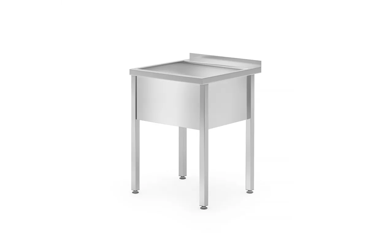 Stół z basenem – spawany, jednokomorowy, Profi Line, 600x600x850mm Hendi 813294