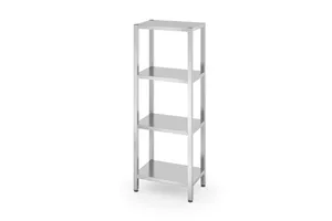 Regał magazynowy z 4 półkami pełnymi – skręcany, Kitchen Line, 600x400x1800mm Hendi 812501