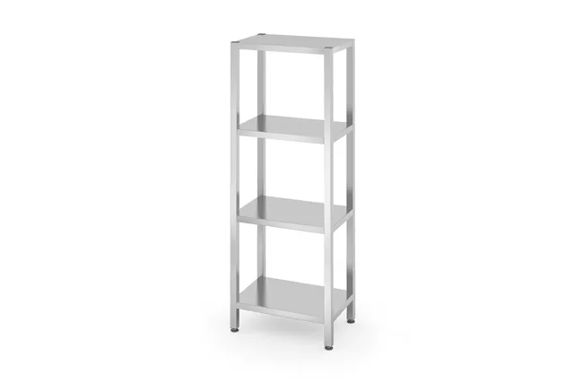 Regał magazynowy z 4 półkami pełnymi – skręcany, Kitchen Line, 600x400x1800mm Hendi 812501