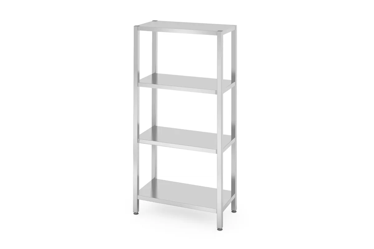 Regał magazynowy z 4 półkami pełnymi – skręcany, Kitchen Line, 800x400x1800mm Hendi 812518