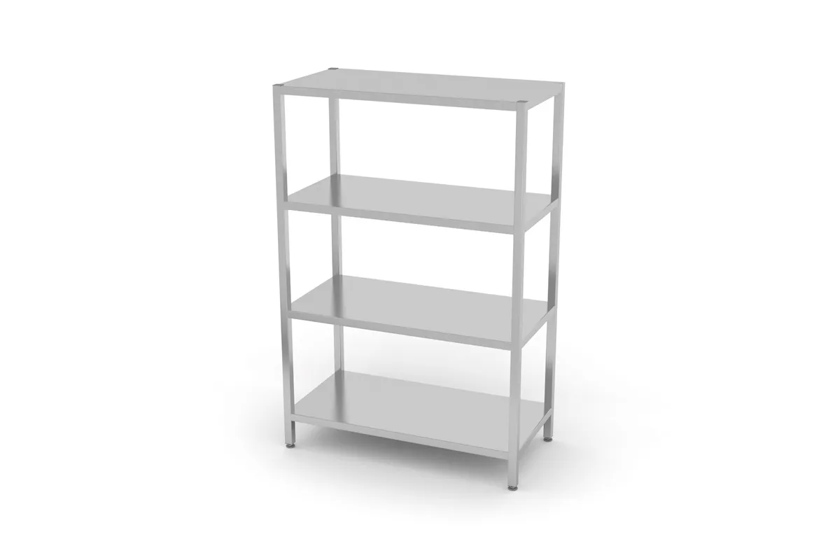 Regał magazynowy z 4 półkami pełnymi – skręcany, Kitchen Line, 1000x500x1800mm Hendi 812532