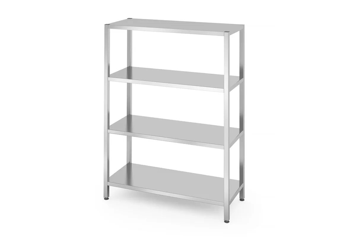 Regał magazynowy z 4 półkami pełnymi – skręcany, Kitchen Line, 1200x500x1800mm Hendi 812549