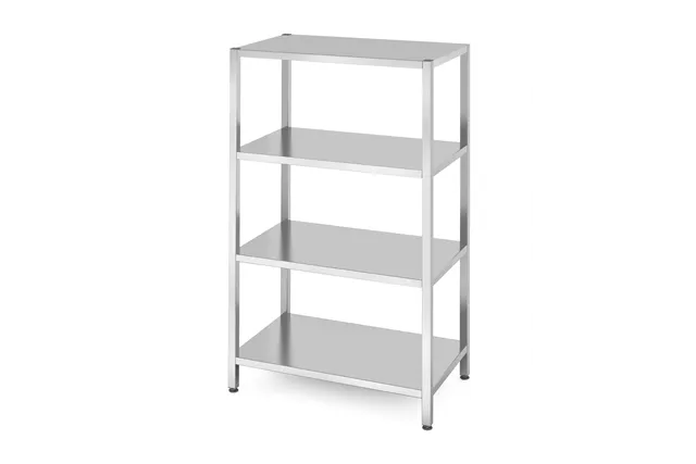 Regał magazynowy z 4 półkami pełnymi – skręcany, Kitchen Line, 1000x600x1800mm Hendi 812556