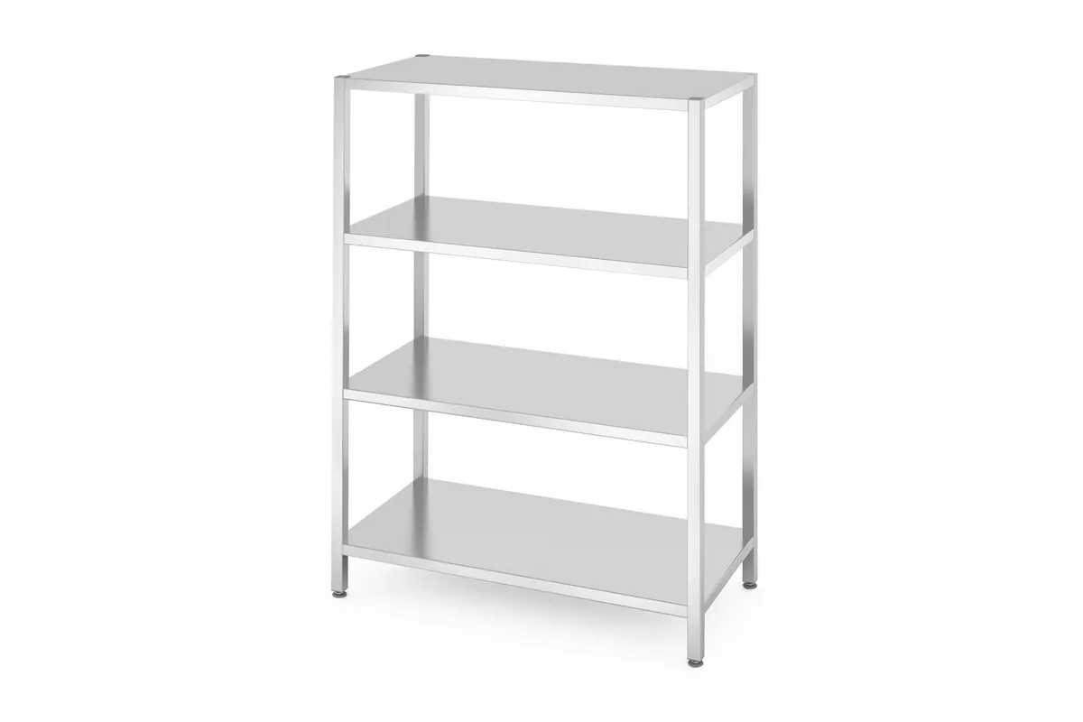 Regał magazynowy z 4 półkami pełnymi – skręcany, Kitchen Line, 1200x600x1800mm Hendi 812563