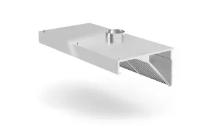 Okap przyścienny, skośny, Profi Line, z oświetleniem LED, 1000x700x450mm Hendi 229309