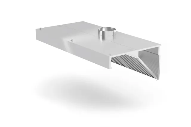 Okap przyścienny, skośny, Profi Line, z oświetleniem LED, 1000x700x450mm Hendi 229309