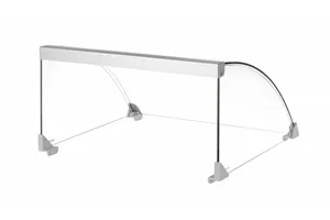 Pokrywa szklana do podgrzewacza rolkowego do parówek, do podgrzewacza z 9 rolkami o kodzie 268605, 470x401x250mm Hendi 268612