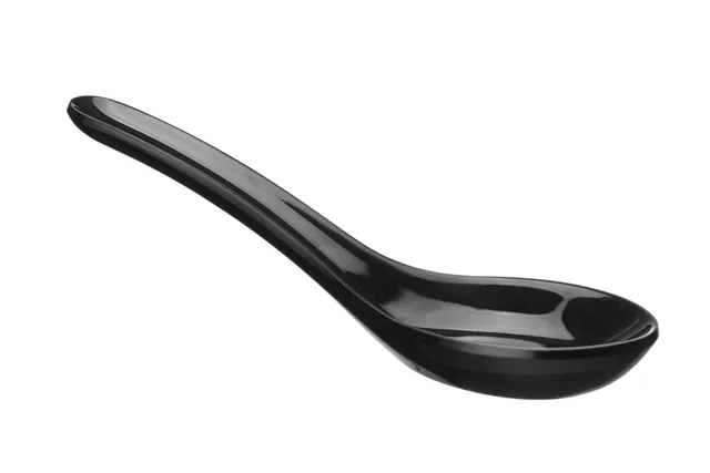 Łyżka przystawkowa z melaminy, czarny, 135x45mm Hendi 566596