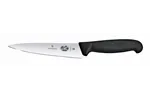 Nóż kuchenny z szerokim ostrzem, czarny, 284mm Victorinox 5.2003.15