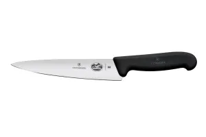Nóż kuchenny z szerokim ostrzem, czarny, 314mm Victorinox 5.2003.19