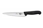 Nóż kuchenny z szerokim ostrzem, czarny, 314mm Victorinox 5.2003.19