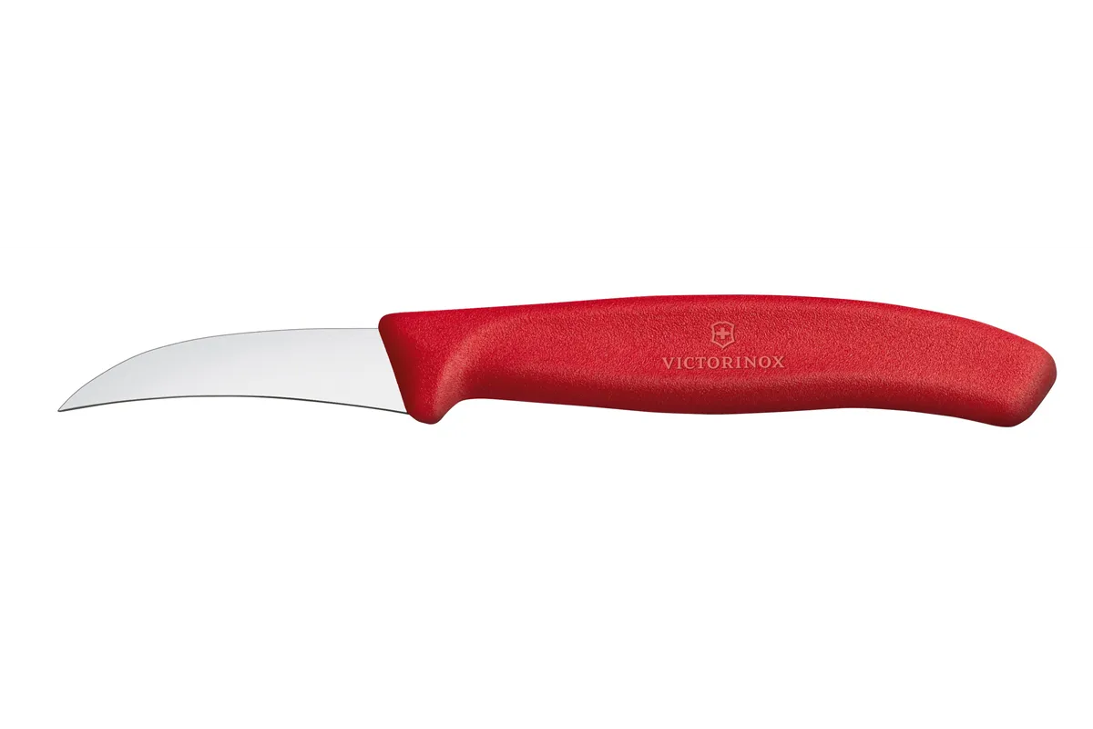 Nóż do jarzyn zagięty, czerwony, 162mm Victorinox 6.7501
