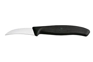 Nóż do jarzyn zagięty, czarny, 162mm Victorinox 6.7503