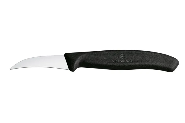 Nóż do jarzyn zagięty, czarny, 162mm Victorinox 6.7503