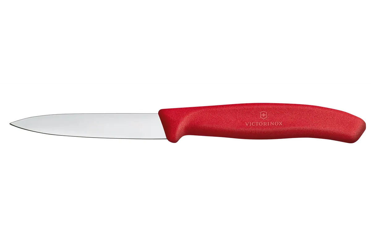 Nóż do jarzyn gładki, czerwony, 190mm Victorinox 6.7601