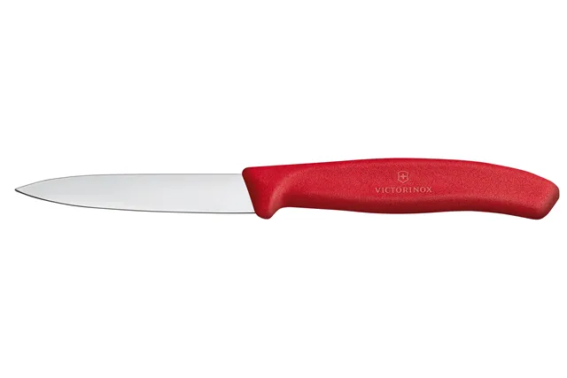 Nóż do jarzyn gładki, czerwony, 190mm Victorinox 6.7601