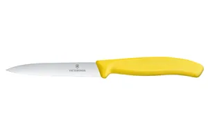 Nóż do jarzyn z ząbkowanym ostrzem, żółty, 212mm Victorinox 6.7736.L8