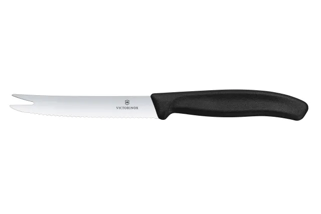 Nóż do sera i kiełbasy, czarny, 219mm Victorinox 6.7863