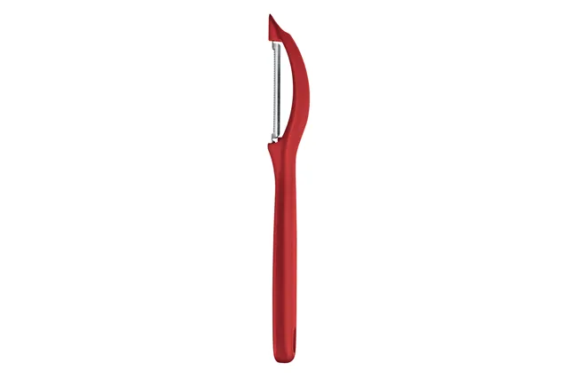 Obieraczka uniwersalna z ząbkowanym ostrzem, czerwony Victorinox 7.6075.1