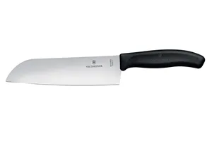 Nóż Santoku ze szlifem kulowym, czarny, 298mm Victorinox 6.8503.17B