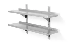 Półka wisząca przestawna, podwójna, z 2 konsolami, 1000x300x600mm Hendi 811726