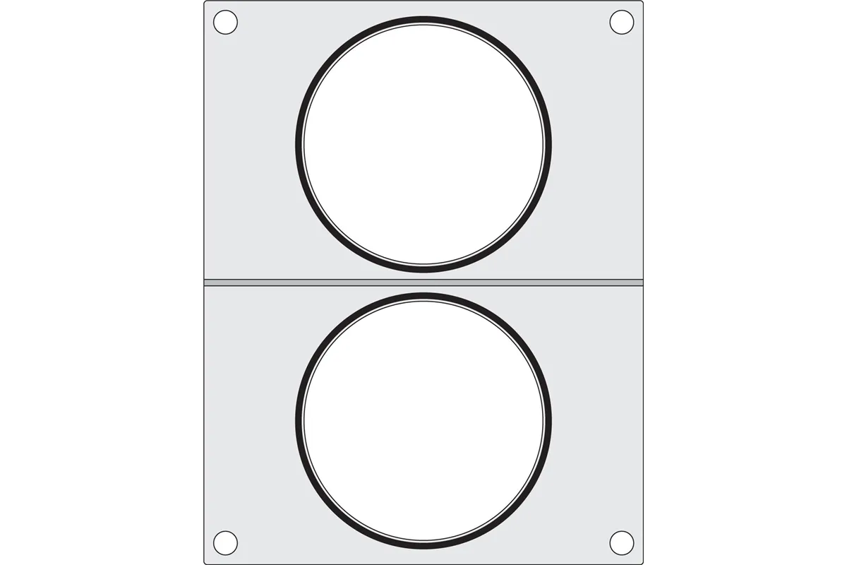 Matryca do zgrzewarki, 2x pojemnik do zupy ø115 mm Hendi 805633