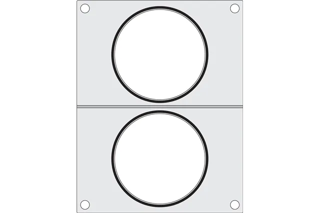 Matryca do zgrzewarki, 2x pojemnik do zupy ø115 mm Hendi 805633