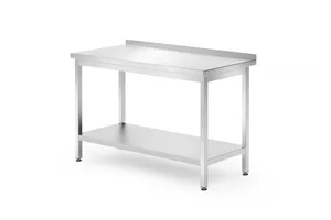 Stół przyścienny z półką – skręcany, głębokość 700 mm, Profi Line, 1200x700x850 mm, 1200x700x850mm Hendi 812730
