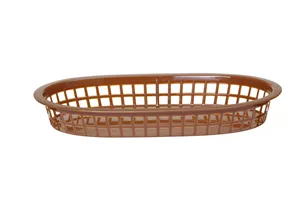 Koszyk do pieczywa owalny, brązowy, 6 szt., 275x175x38mm Hendi 426296