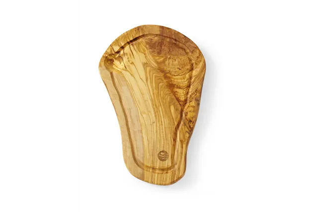 Deska do serwowania z drewna oliwnego z rowkiem, 300x210x18mm Hendi 505199