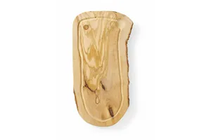 Deska do serwowania z drewna oliwnego z rowkiem, 400x250x18mm Hendi 505212