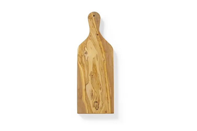 Deska do serwowania z drewna oliwnego z uchwytem, 400x140x18mm Hendi 505250