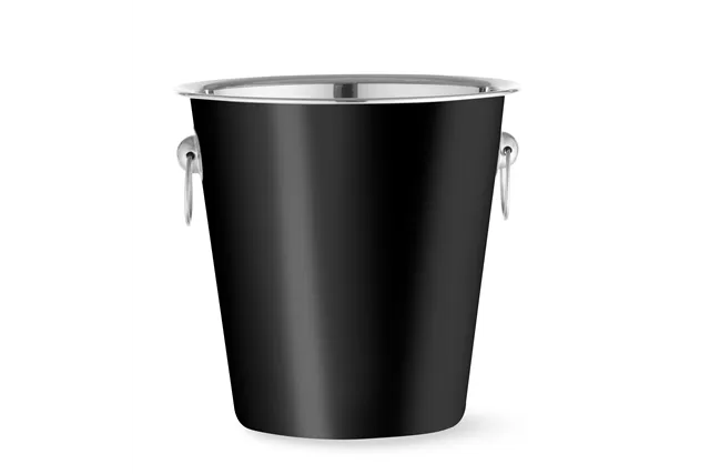 Wiadro do szampana, 3,3L, czarny, ⌀220x190mm BarUp 594049