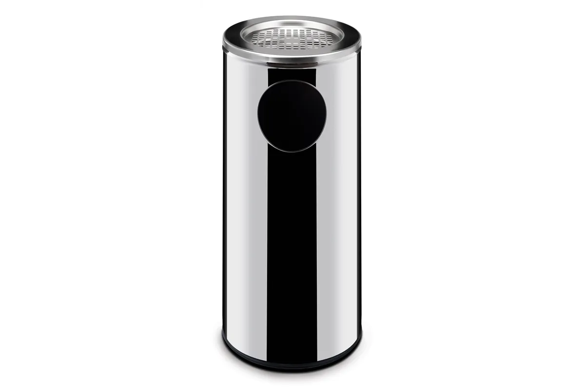 Kosz stojący z popielnicą, 33L, ⌀240x660mm Hendi 691397