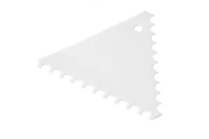 Skrobka do ciasta trójkątna grzebień - zestaw 6 szt., szeroki rozstaw, 6 szt., 110x110xmm Hendi 554203