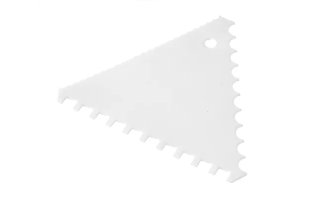 Skrobka do ciasta trójkątna grzebień - zestaw 6 szt., szeroki rozstaw, 6 szt., 110x110xmm Hendi 554203