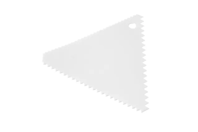 Skrobka do ciasta trójkątna grzebień - zestaw 6 szt., wąski rozstaw, 6 szt., 110x110xmm Hendi 554210