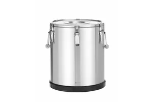 Termos ze stali nierdzewnej do transportu żywności, Kitchen Line, 36l, 36L, srebrny, ⌀380x455mm Hendi 707517