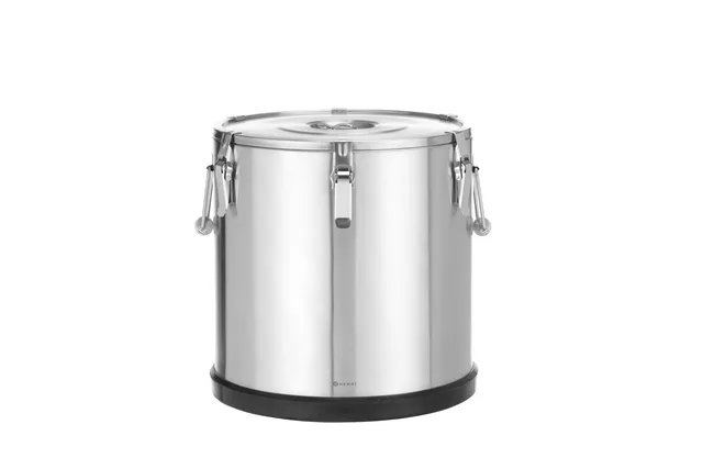 Termos ze stali nierdzewnej do transportu żywności, Kitchen Line, 50l, 50L, srebrny, ⌀430x455mm Hendi 707524