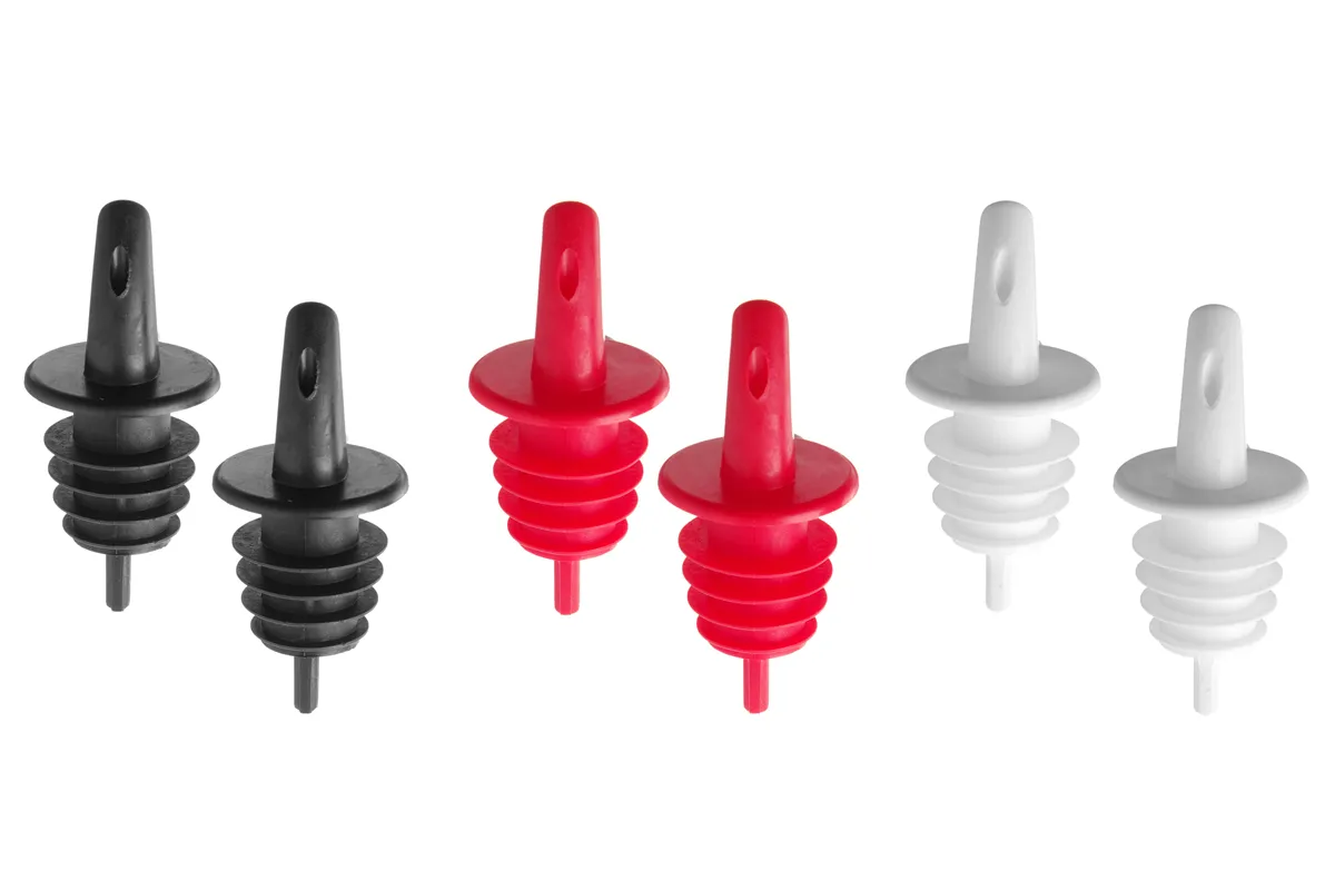 Nalewak, 2 czarne, 2 białe, 2 czerwone, czerwony, 6 szt BarUp 599440