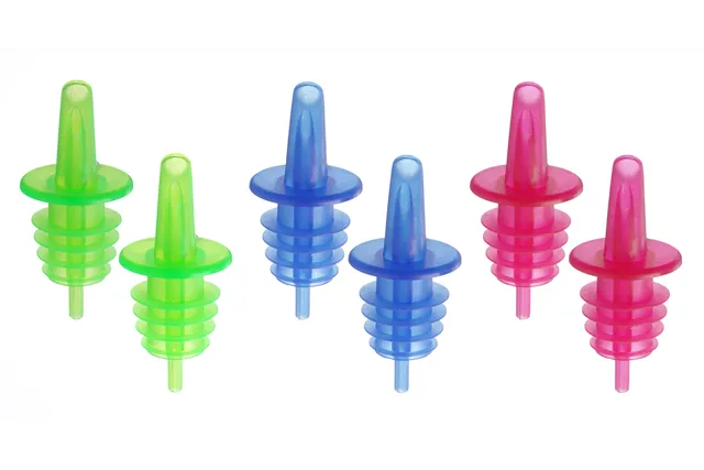 Nalewak, 2 niebieskie, 2 czerwone, 2 zielone, czerwony, 6 szt BarUp 599457