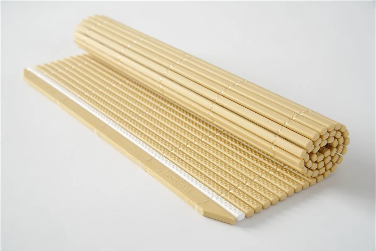 Mata Makisu do rolowania sushi, beżowy, 250x165mm, Prostokątny Hasegawa 513842