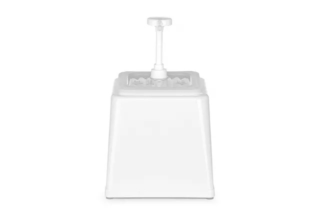 Pojemnik do sosów z pompką, 2,5L, biały, 230x210x327mm Hendi 203545