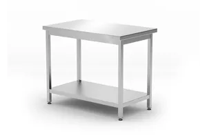 Stół centralny z półką – skręcany, głębokość 600 mm, Kitchen Line, 1000x600x850mm Hendi 817162