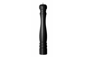 Młynek do pieprzu drewniany, czarny, ⌀65x415mm Hendi 469545