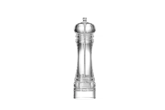 Młynek do pieprzu akrylowy, transparentny, ⌀60x215mm Hendi 469668