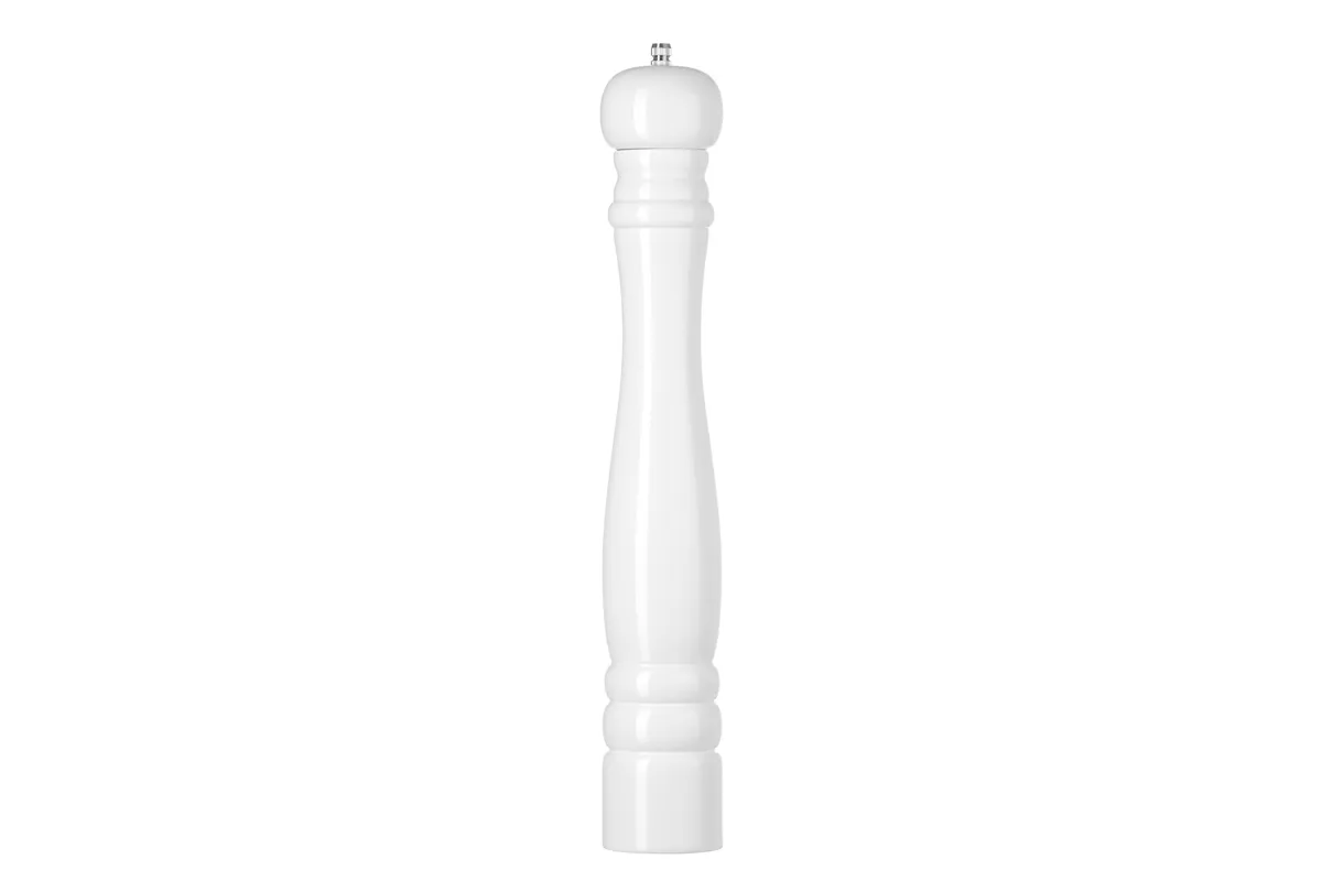 Młynek do soli drewniany, biały, ⌀65x415mm Hendi 469583